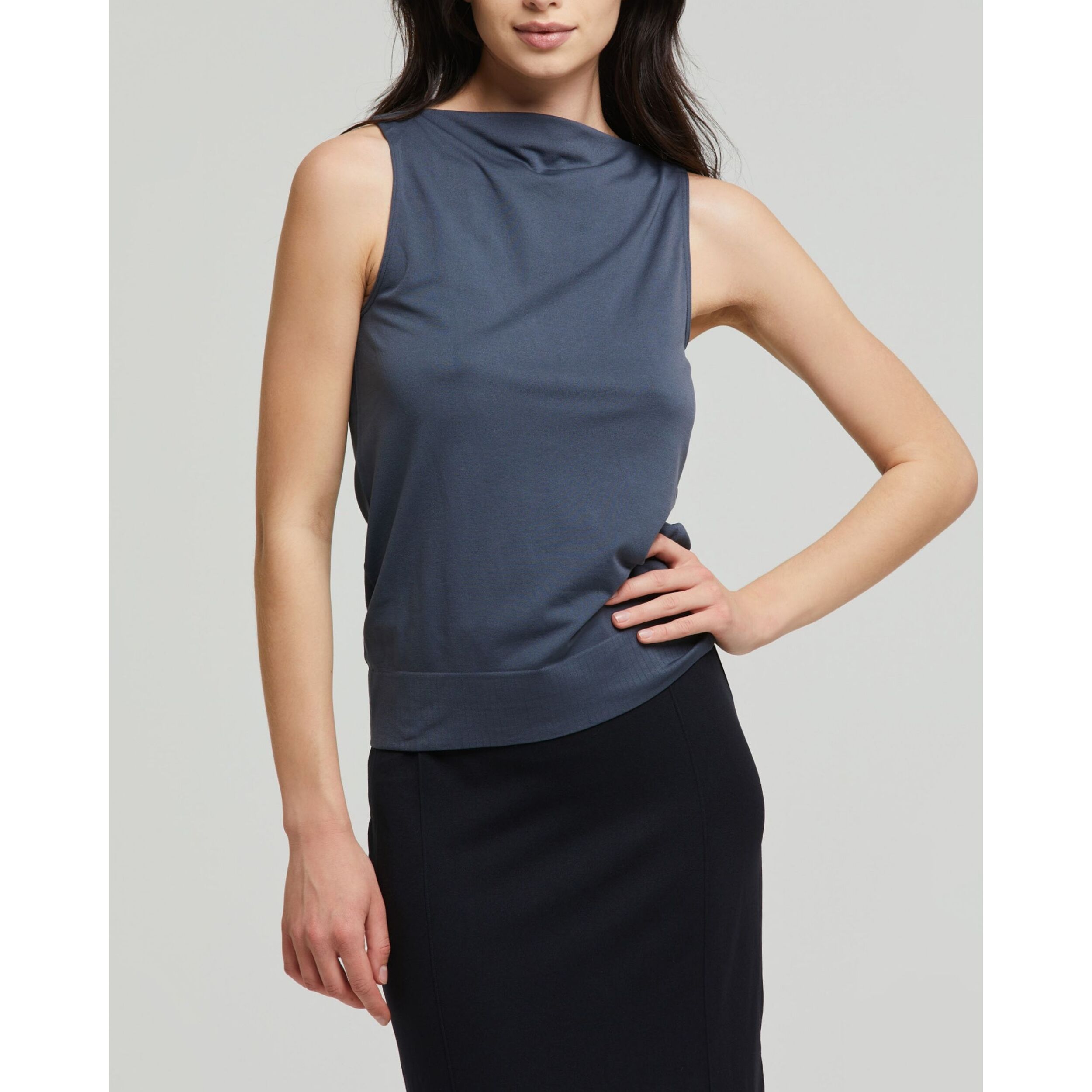 Smanicato scollo barchetta seamless