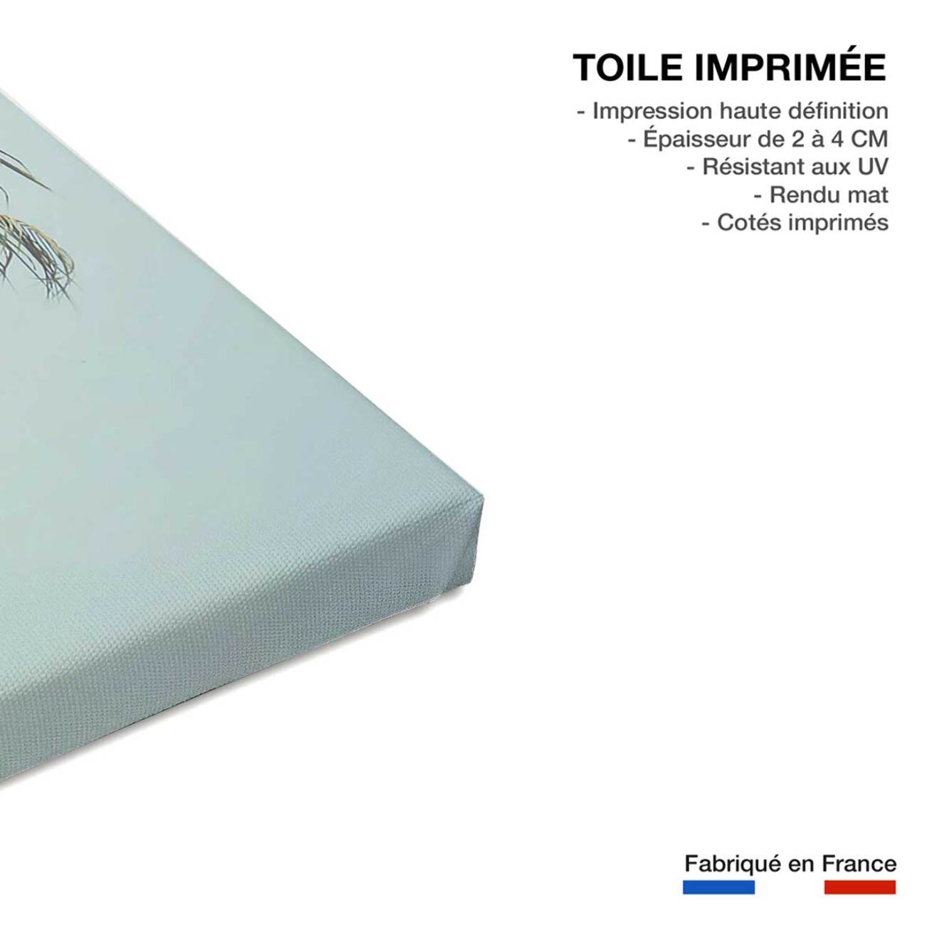 Tableau mer combi bleu sur la plage  Toile imprimée