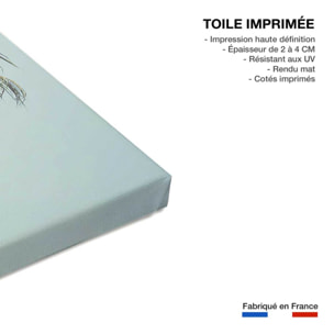 Tableau mer combi bleu sur la plage  Toile imprimée