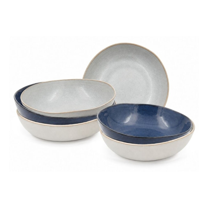 Lot de 6 assiettes creuses, OIA
