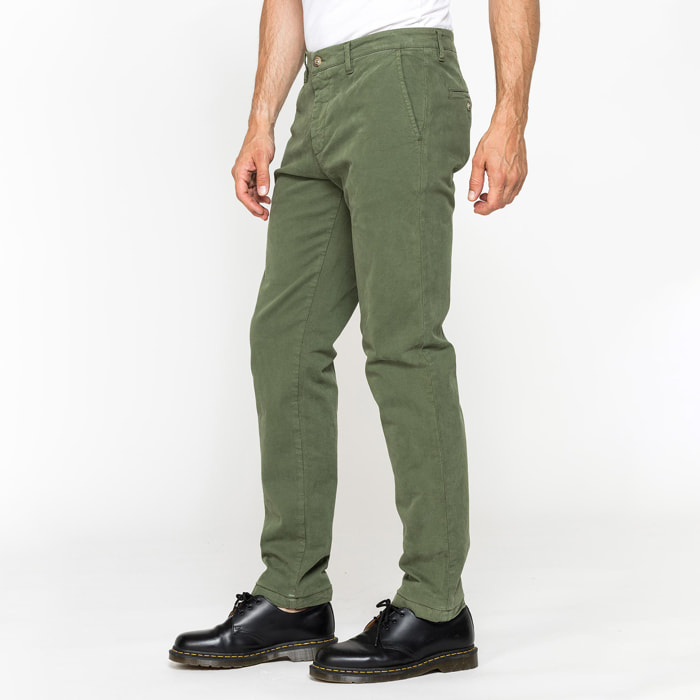 PANTALONE CHINO MOD. 624 IN GABARDINA STRETCH PESANTE