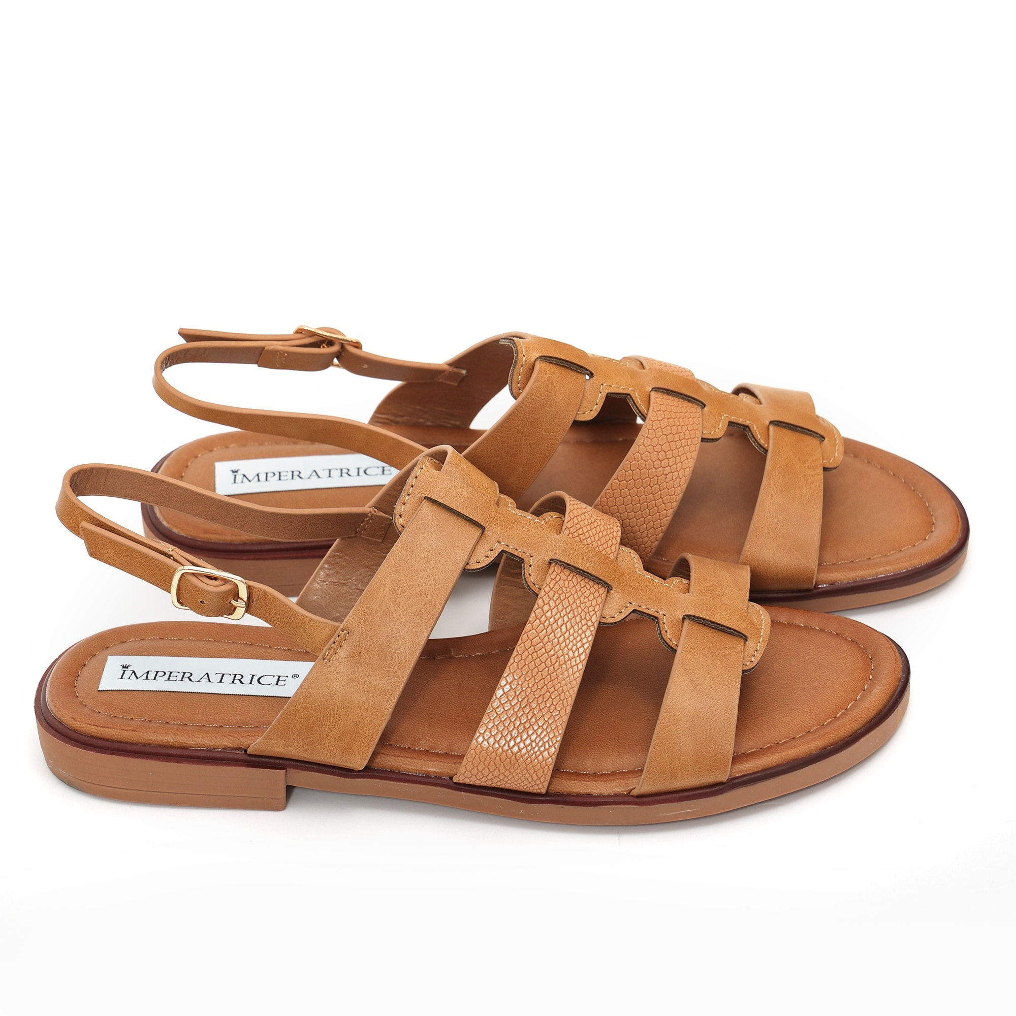 Sandali bassi in simil pelle