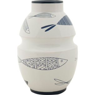 VASO CERAMICA FISH CM Ø 15X24
