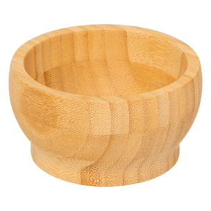 Mortier et pilon bambou D.11,5 x H.6 cm
