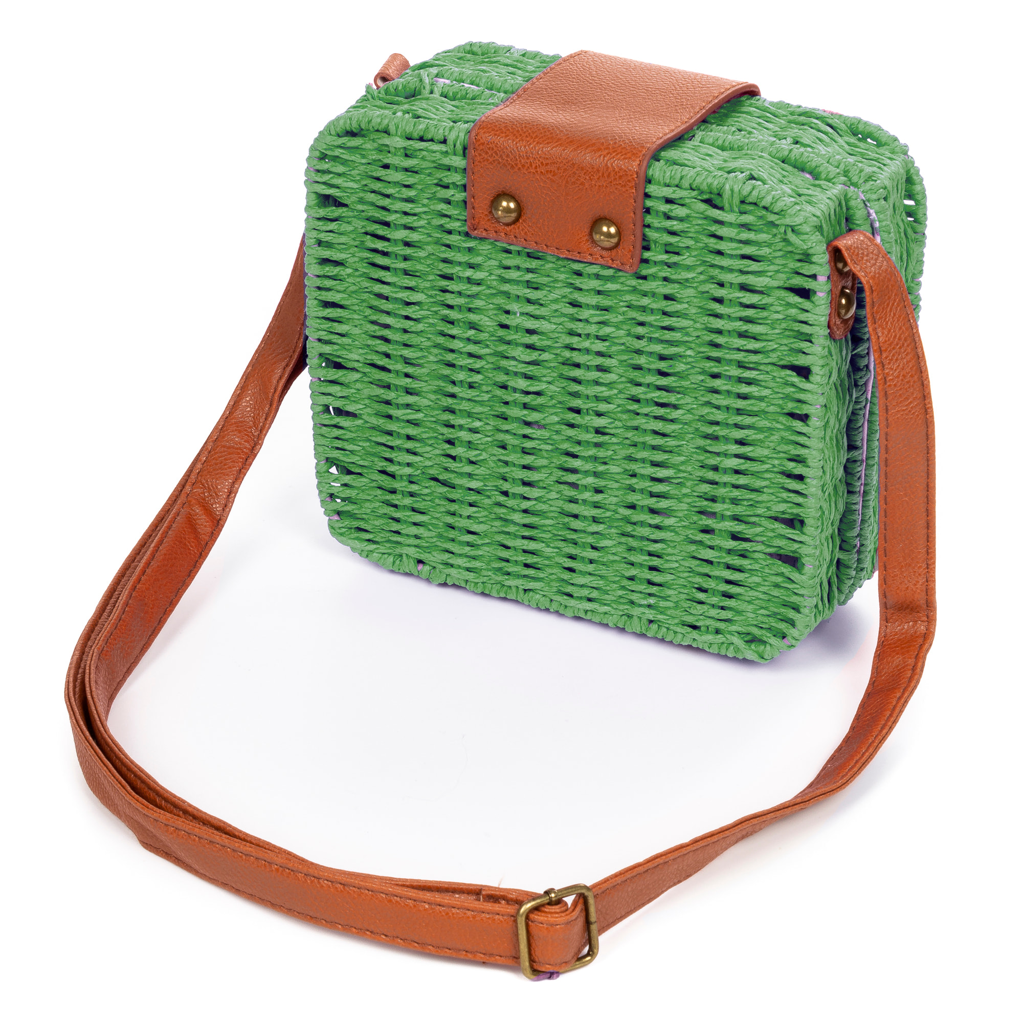 Empoli Bolso bandolera Mujer. Tejido Paja Piel Sintética PU