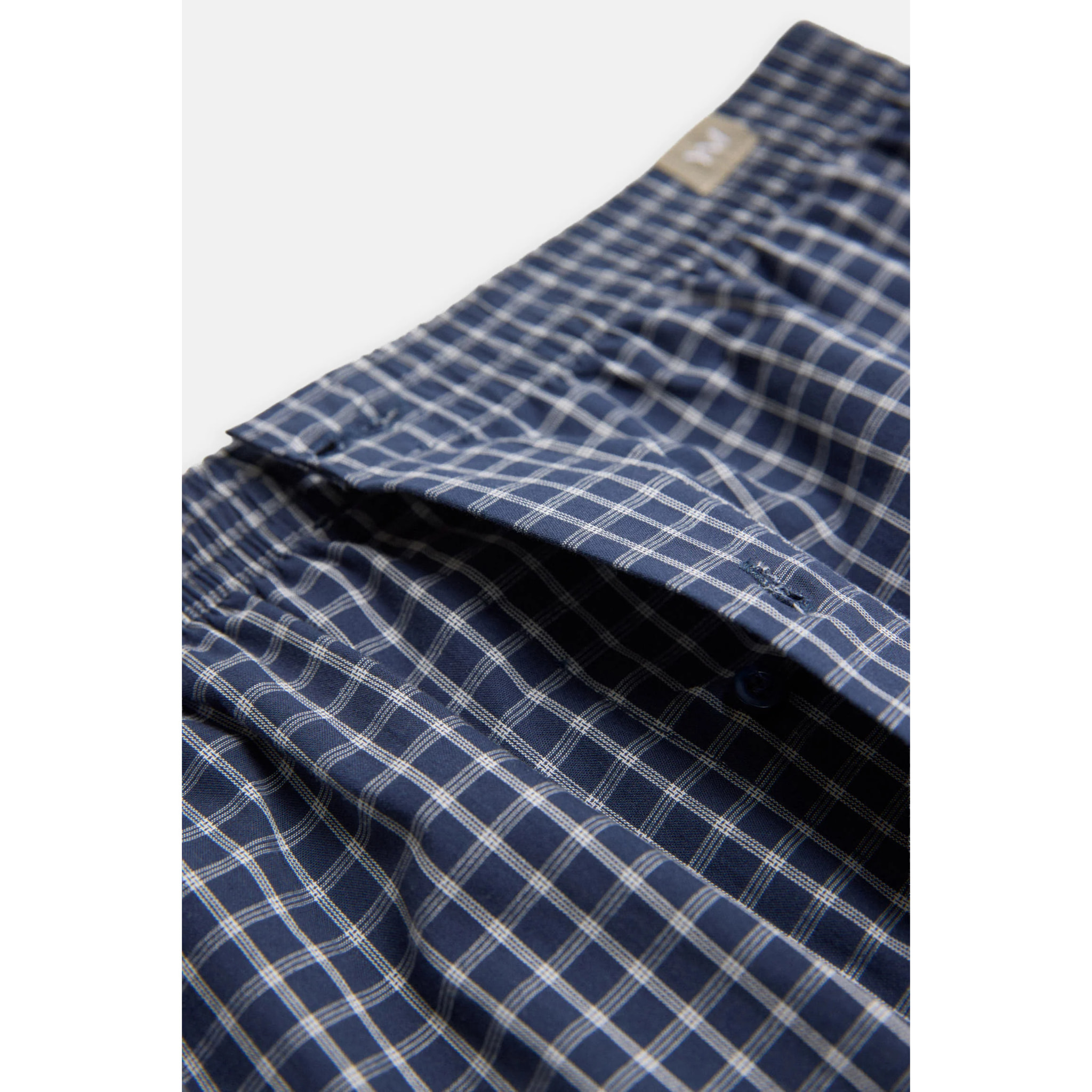 Apertura in tessuto boxer con stampa a quadri