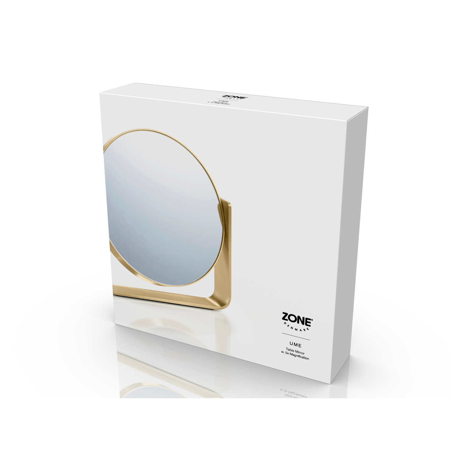 Miroir de table avec grossissement 5 x Ume Gris clair