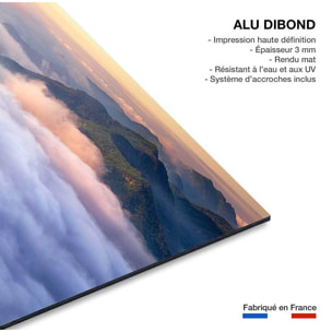 Tableau paysage sur le rocher  Tableau alu Dibond