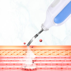 Instrumento de belleza con 3 niveles de vibración para la limpieza de poros.