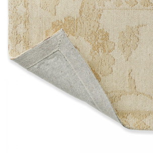 Tapis salon et chambre fait main en coton motif floral CHICDOUB