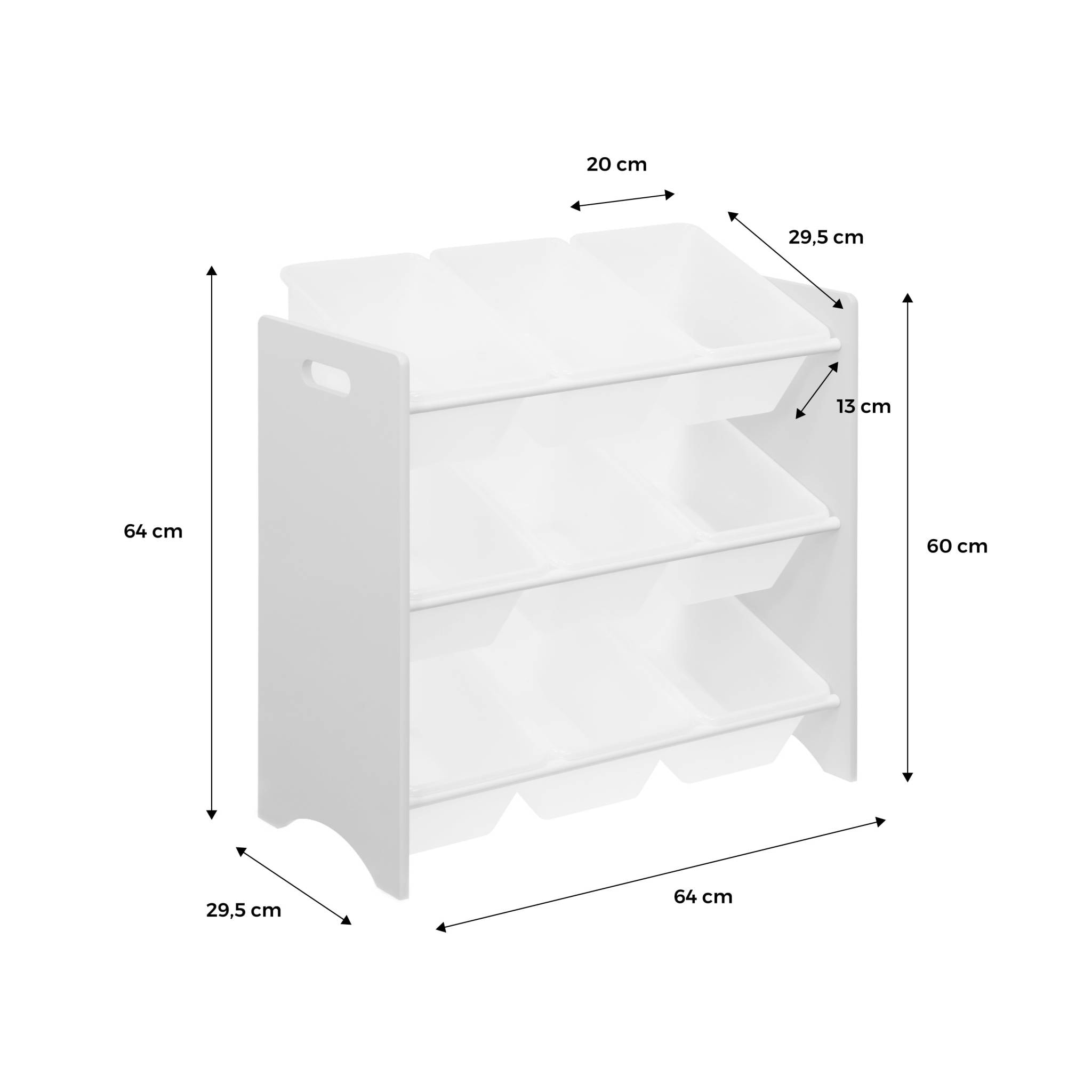 Lot de 2 meubles de rangement pour enfant vert céladon. 18 casiers. 64x29.5x60cm