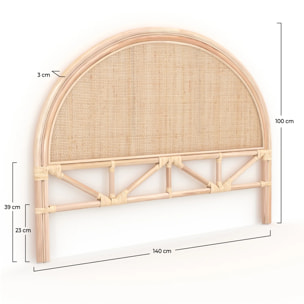 Tête de lit en rotin naturel 140 cm - Madya