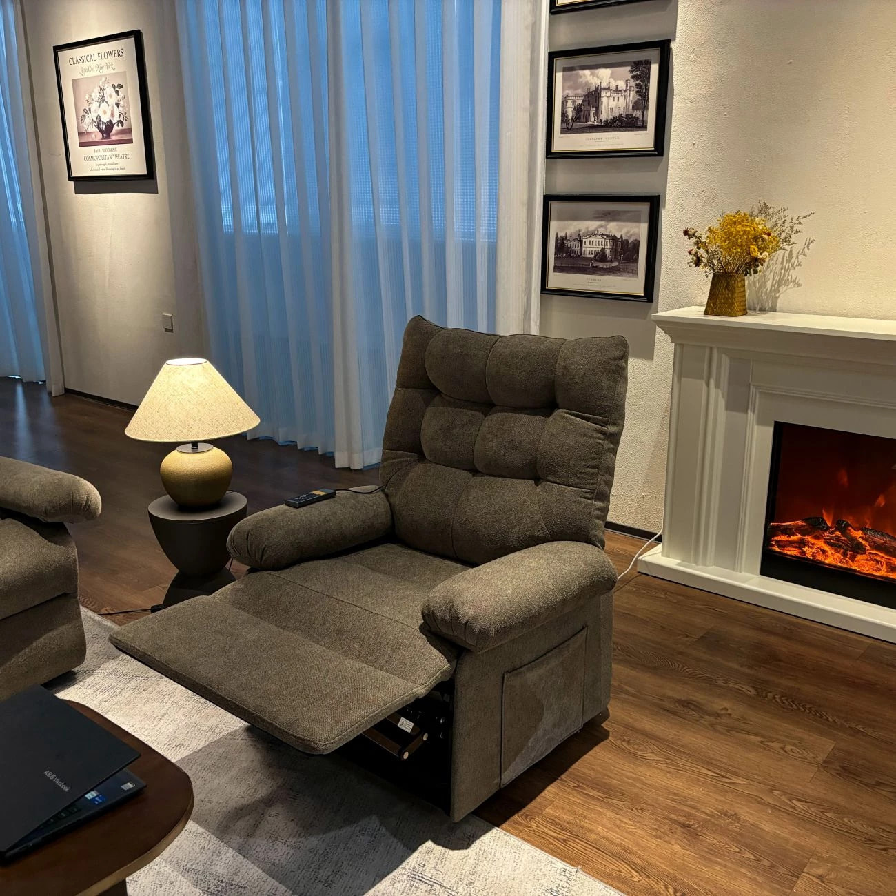 Sillón Relax Cosmo Lift Gris Tabaco