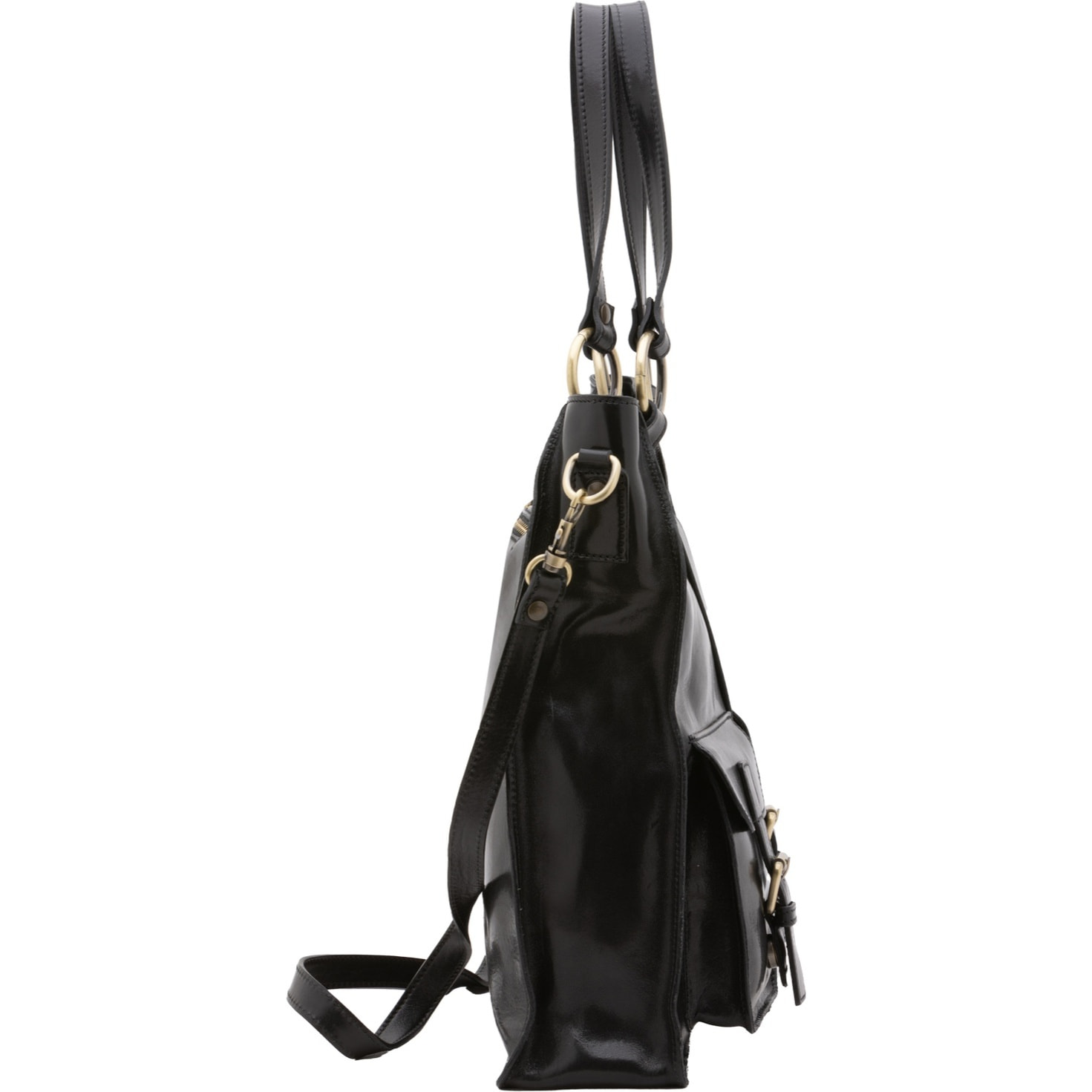 Borsa a spalla da donna - Modello False - Vera pelle - 38.0 x 37.0 x 10.0 cm
