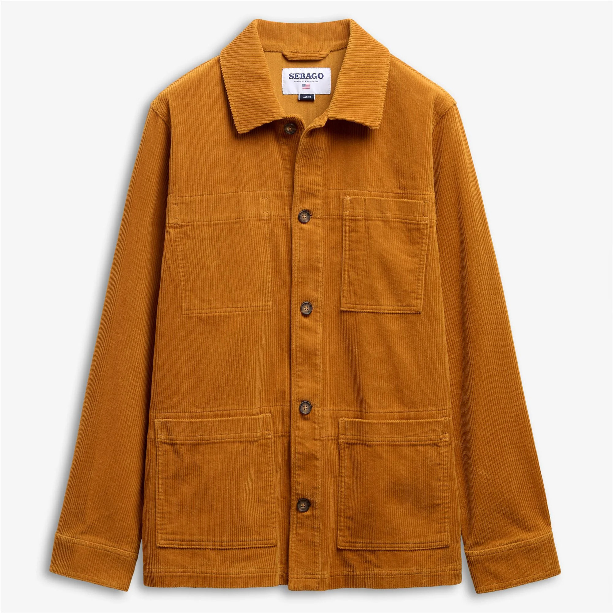 Sebago - Giacche Uomo Donna Giallo - Dorr Corduroy