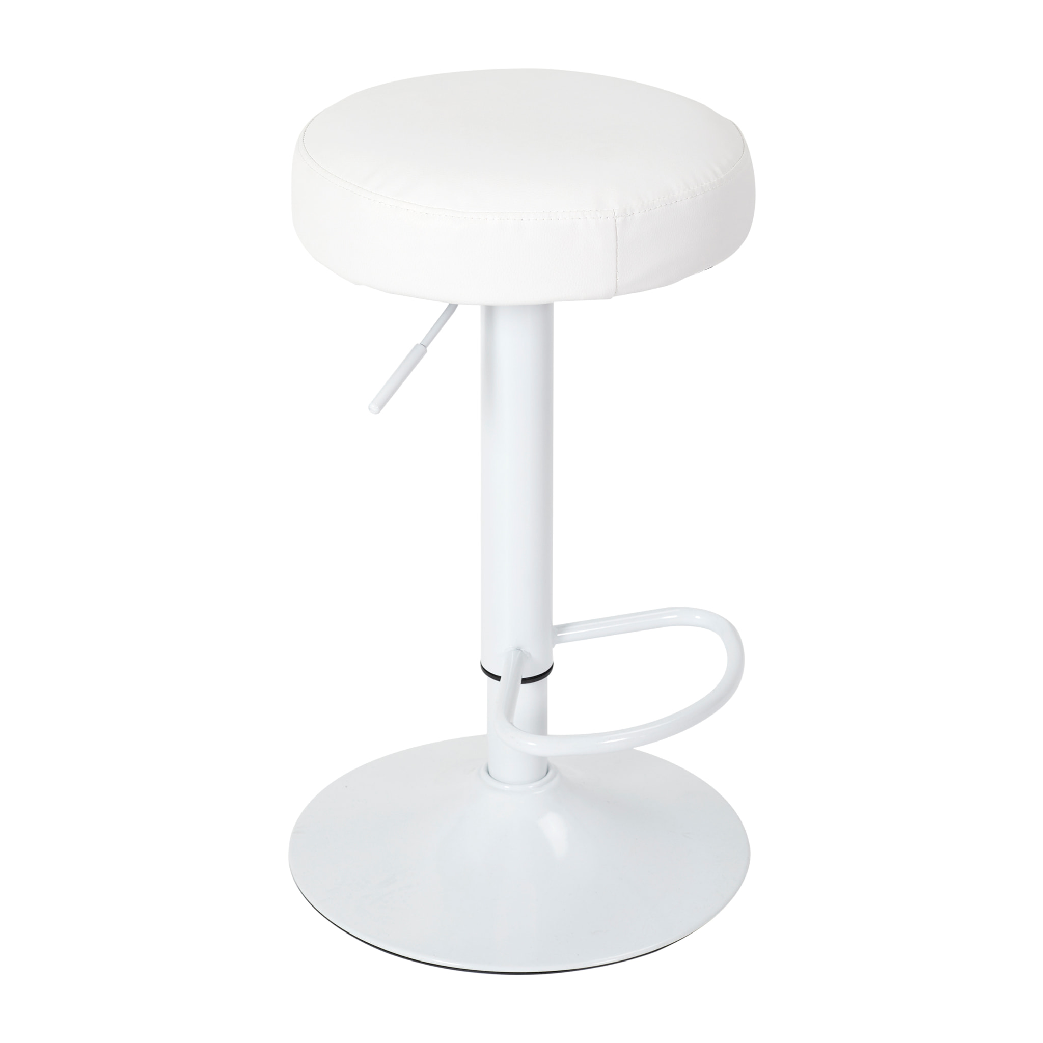 Tabouret De Bar Reglable Mumford Blanc - Lot De 2