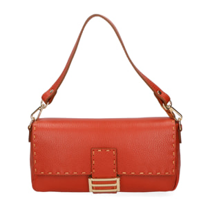 Borsa a spalla da Donna Wally in Vera Pelle Made in Italy 29x13x9 cm