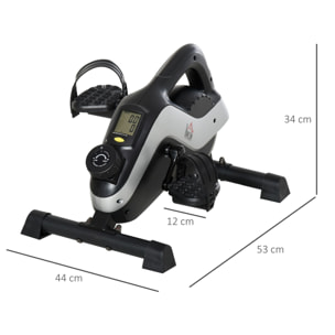 Mini vélo d'appartement 8 niveaux résistance magnétique écran LCD multifonction noir