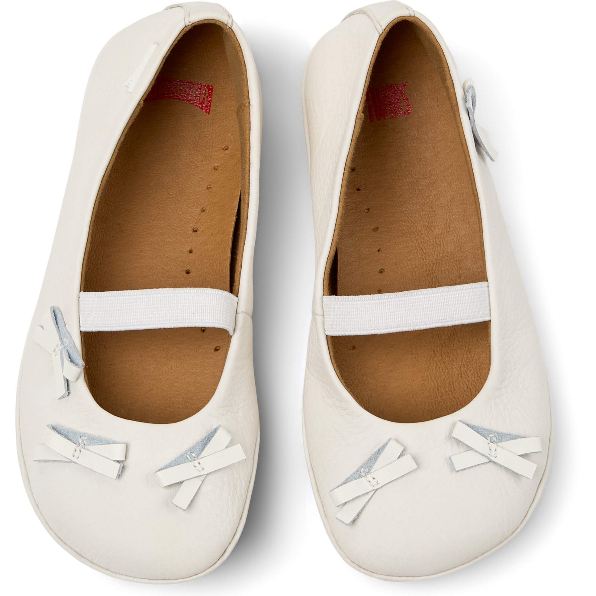 Bailarinas - CAMPER Right Twins - Blanco - Cuero liso