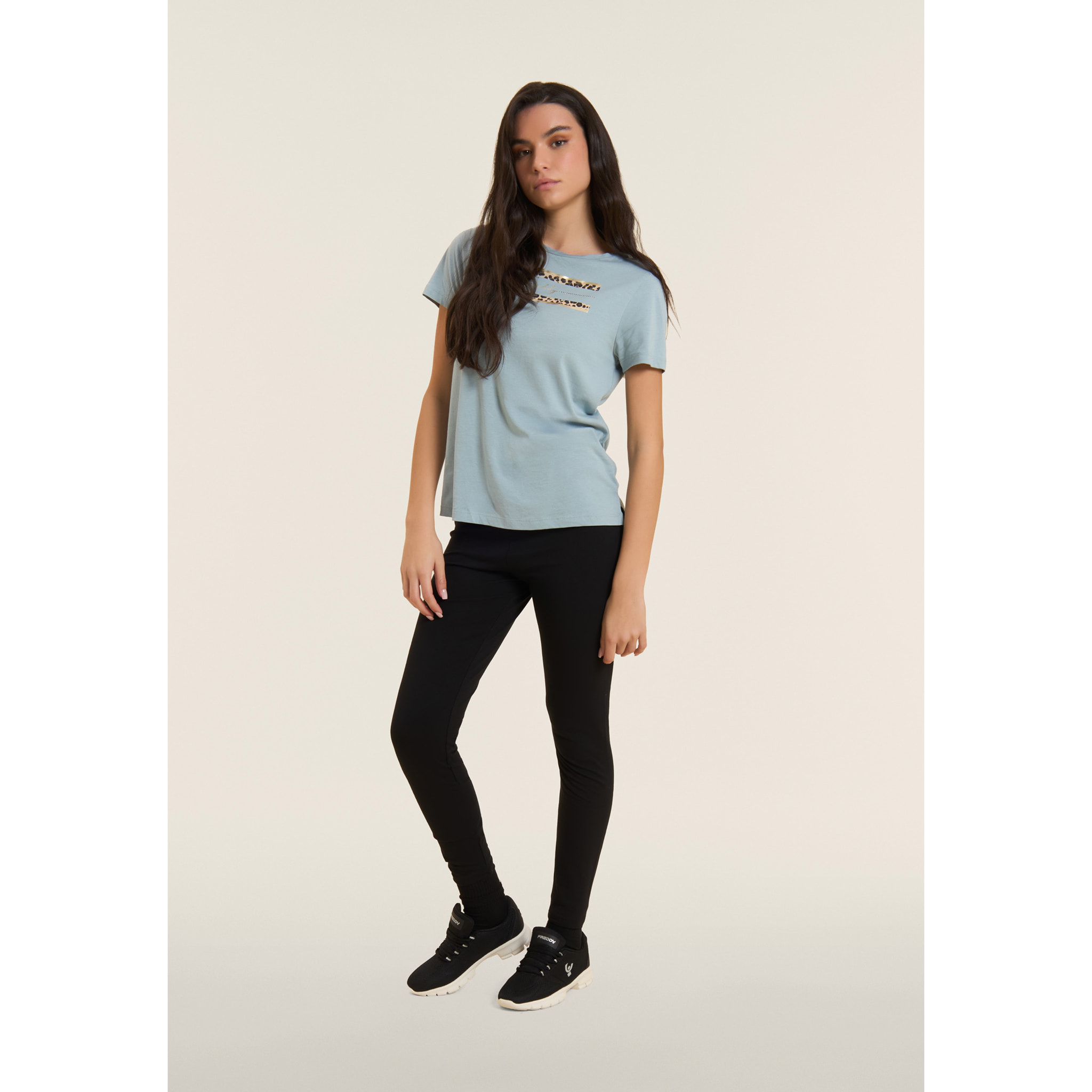 Leggings 7/8 con stampa MOV perlata sul fondo posteriore