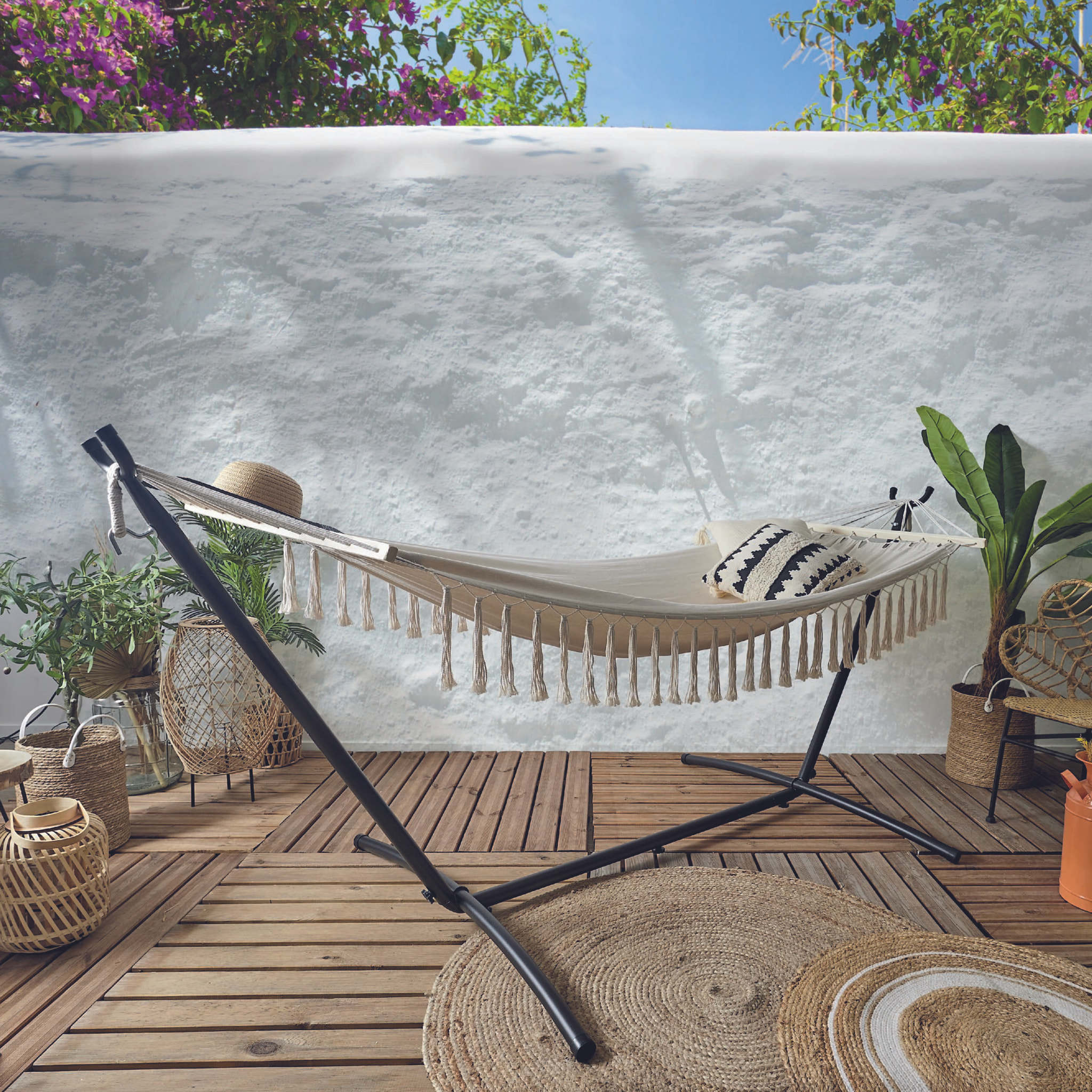 Hammac Franges Terre Inconnue 285x90cm