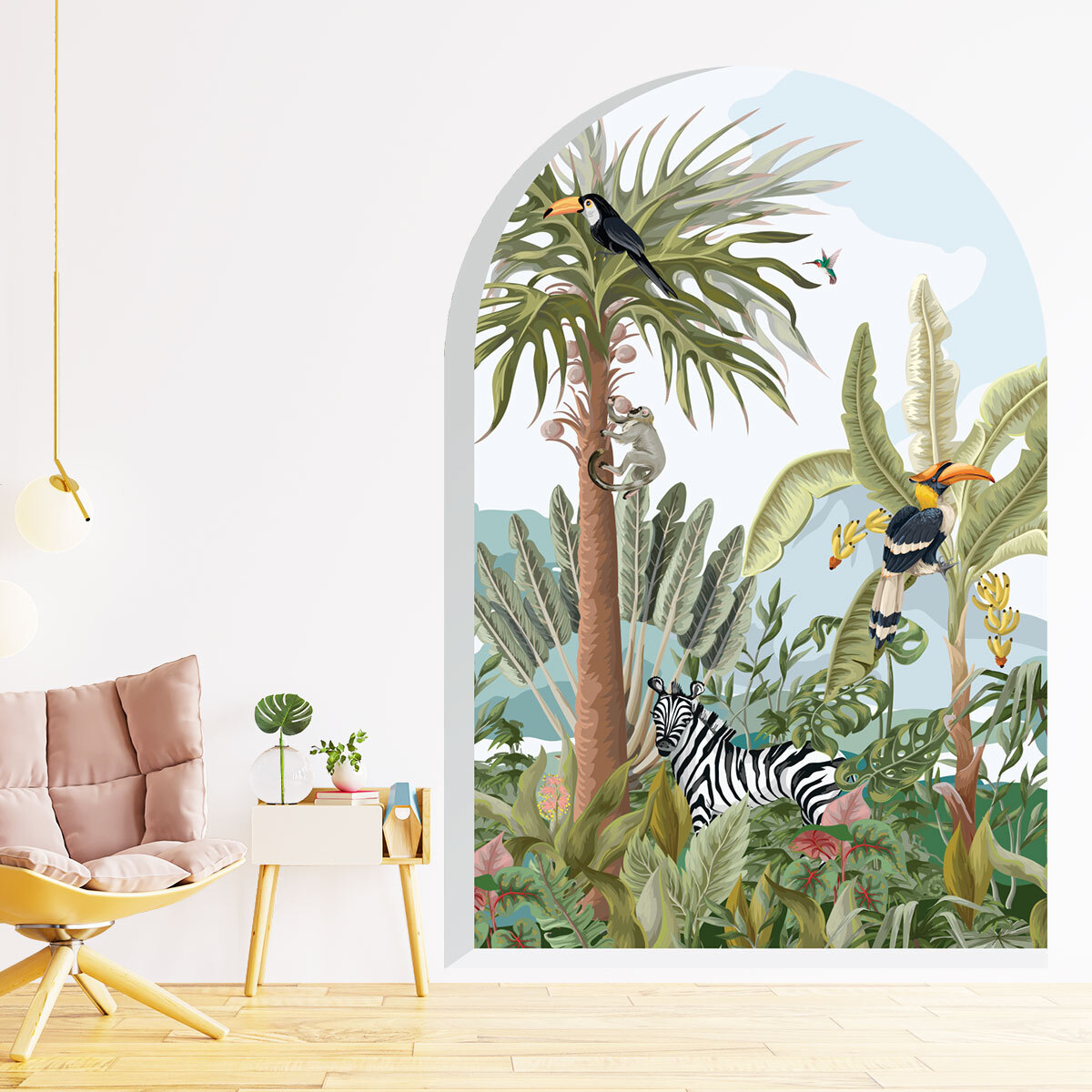 Papier peint intissé pré-encollé fresques géantes - ARCHE OASIS TROPICAL