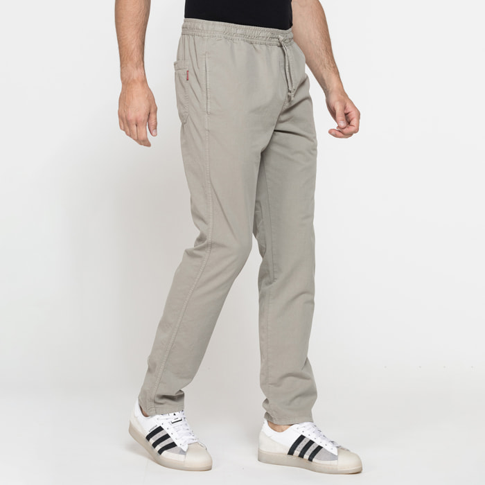 JOGGER PANT IN GABARDINA LEGGERA CON ELASTICO IN VITA