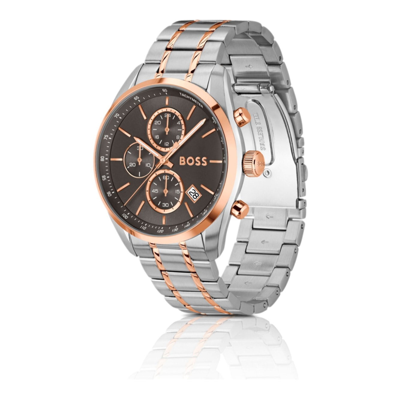 Reloj Boss 1514252 Hombre Analogico Cuarzo con Correa de Acero inoxidable