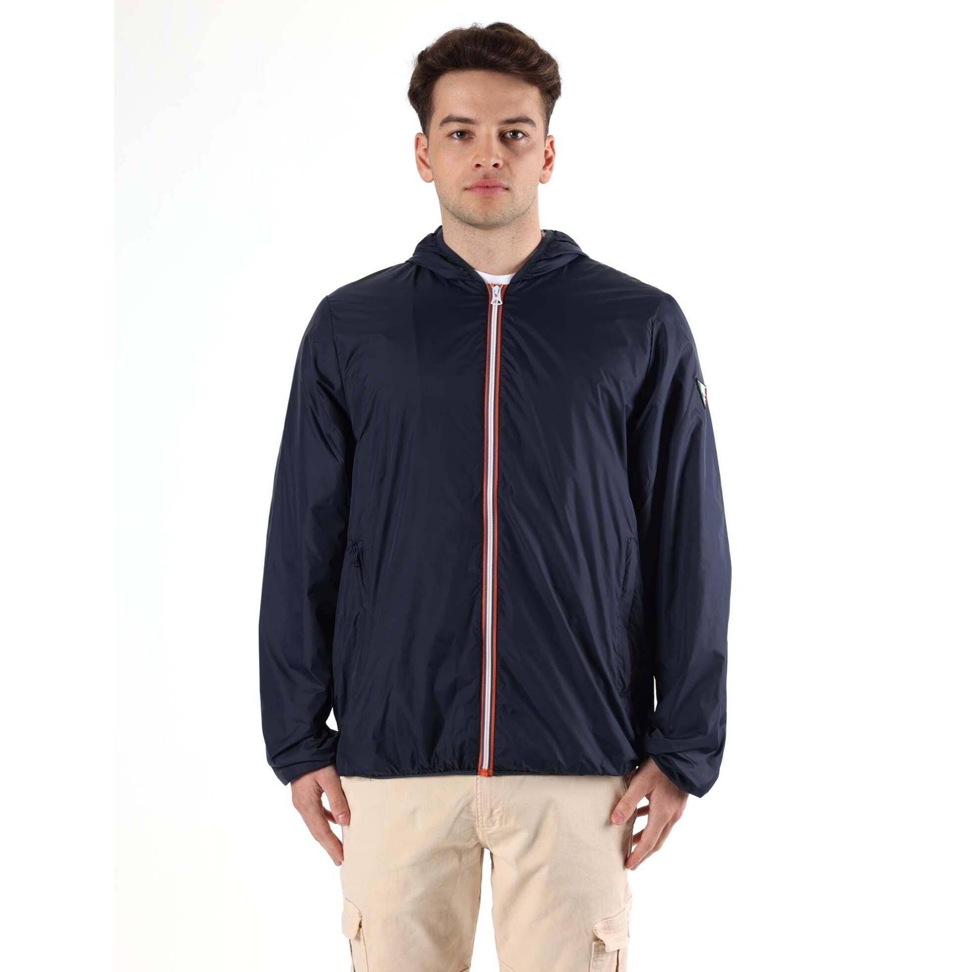 Giacca Impermeabile con cappuccio e zip Leone Basic