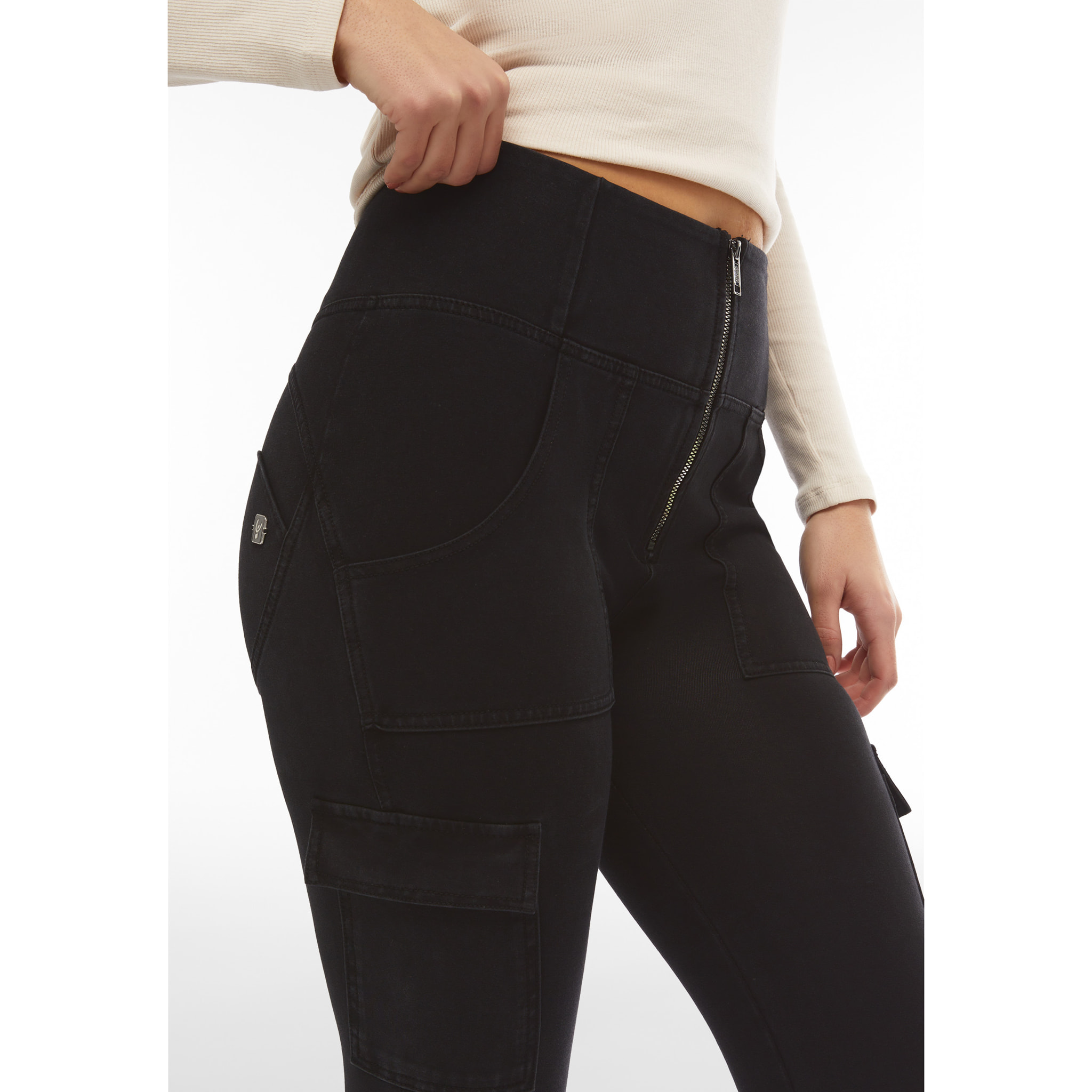 Jeggings WR.UP® tasche cargo, vita alta e lunghezza 7/8