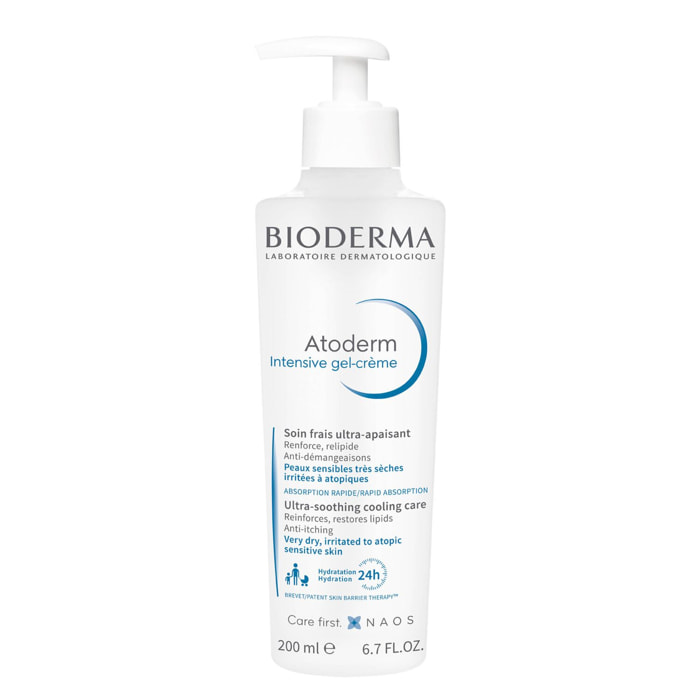 Atoderm Intensive Gel-Crème - Soin Frais Ultra-Apaisant Peaux sensibles