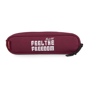 Estuche Escolar Route 66 North Carolina Granate