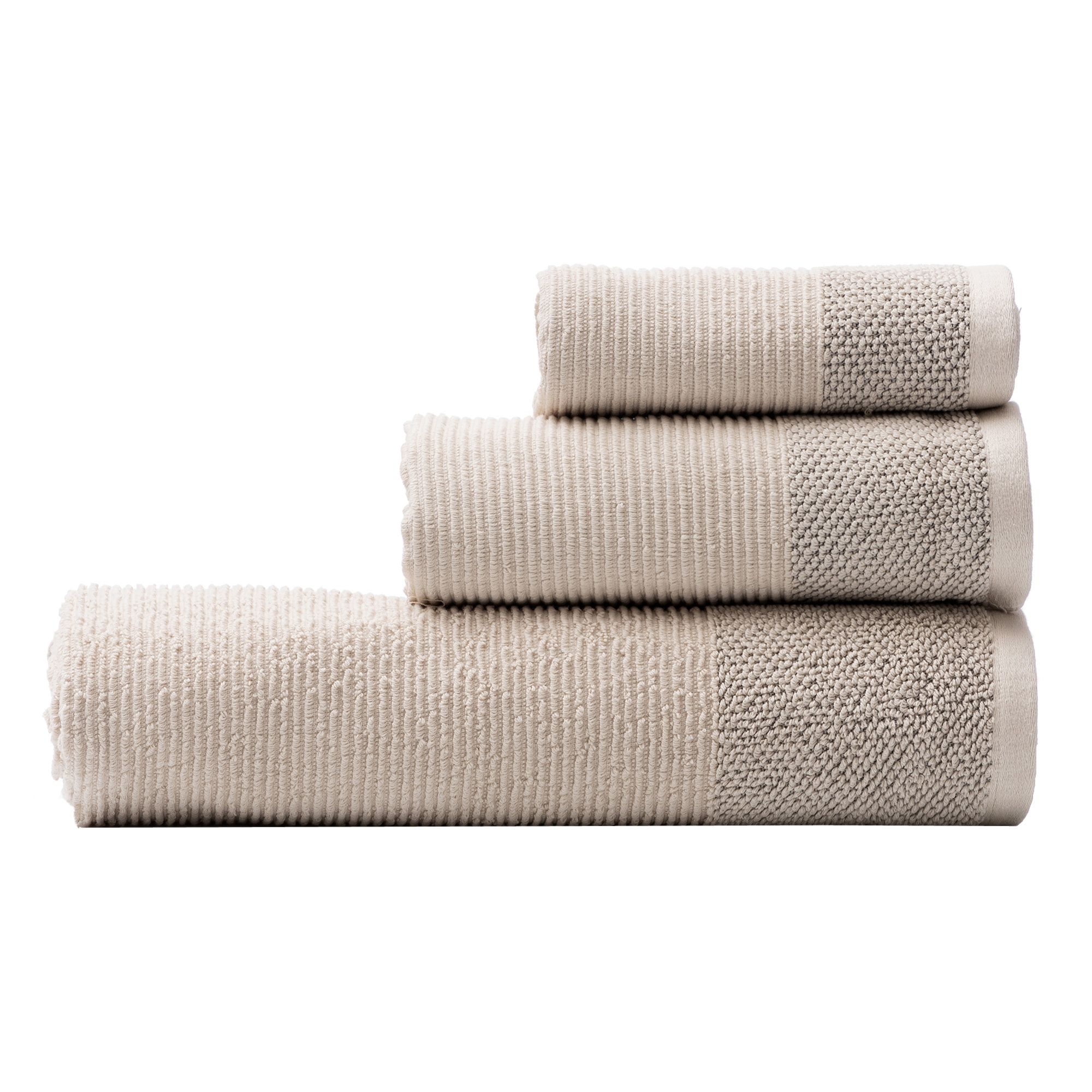 Set 3pcs toallas de baño  beige  benetton