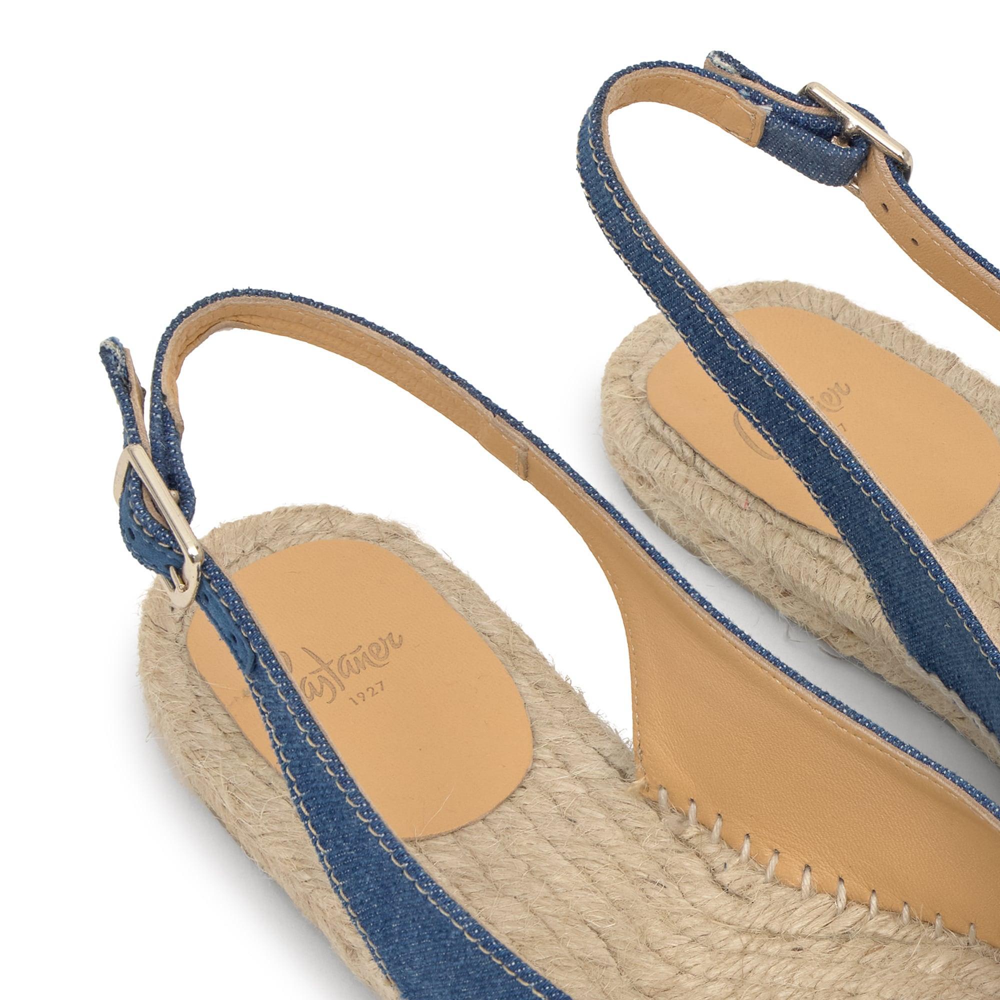 Alpargata destalonada Parca peep-toe 2 cm