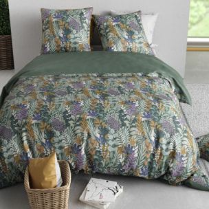 Parure housse de couette 3pcs 100% coton 57 fils pampa