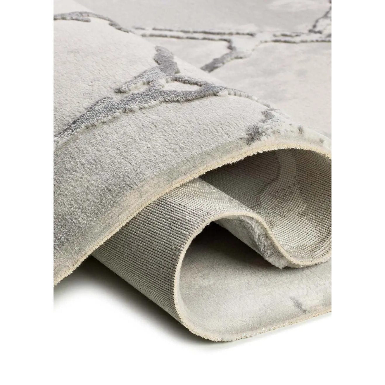 ORIS Alfombra efecto marmol con relieve gris, varias medidas disponibles.