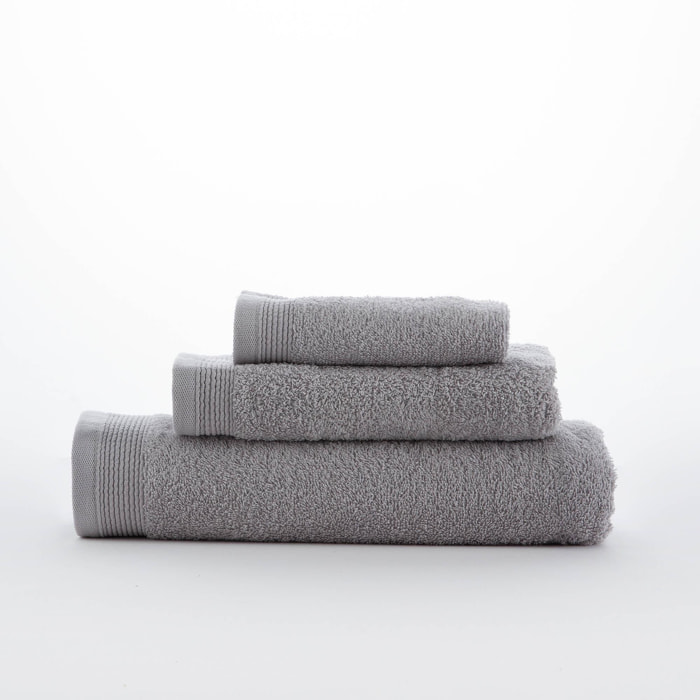Set de 3 serviettes en coton 450 gr/m2 couleur Perle