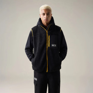 Kappa - Sudaderas Hombre Negro - Authentic Olesia