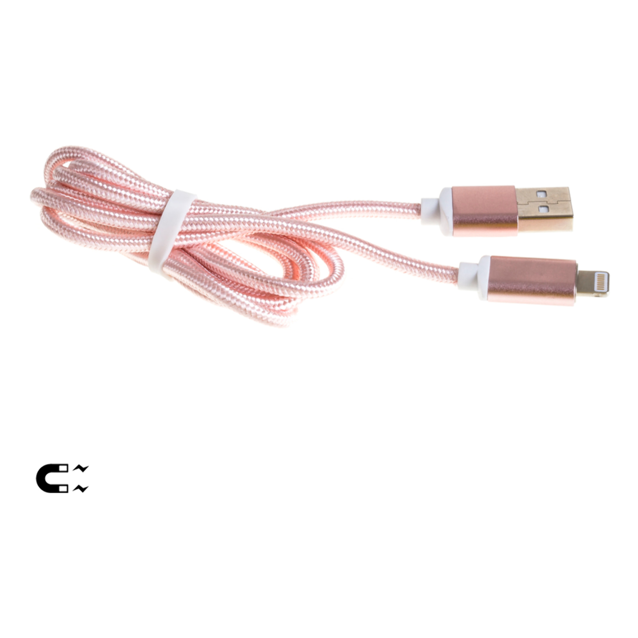 DAM CAVO DATI MAGNETICO LIGHTNING 8 PIN 1001 Cm. Colore: oro rosa