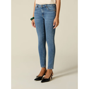 Oltre - Jeans skinny in denim - Azzurro