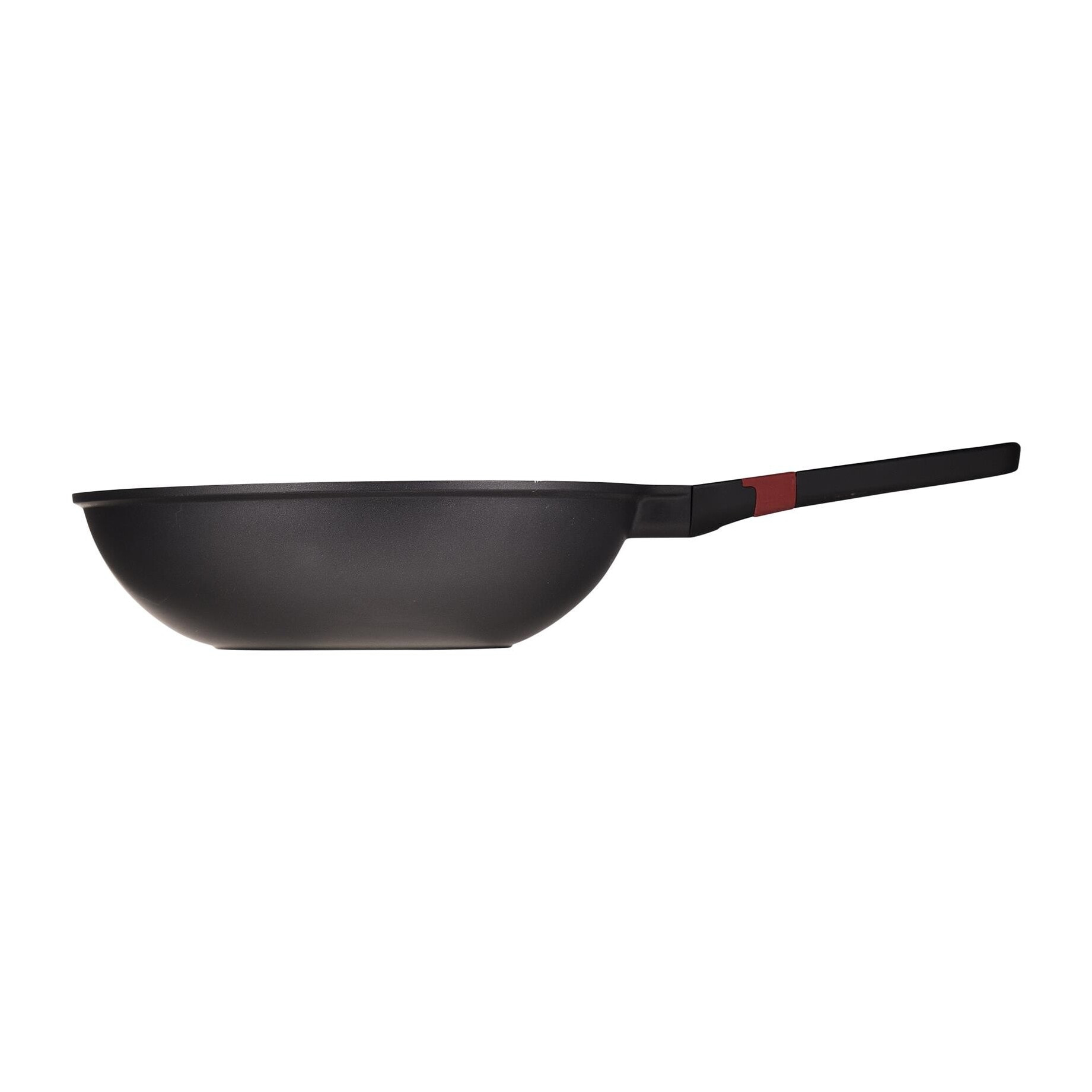 Wok ø28x8 cm en aluminio fundido en color negro apta para inducción y antiadherente expert san ignacio