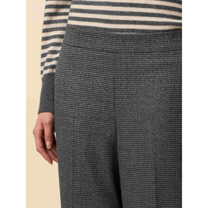 Oltre - Lurex jacquard trousers - Gris