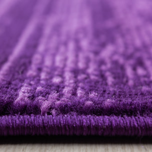 PLUS - Tapis uni à poils courts violet - PLU8000VIO