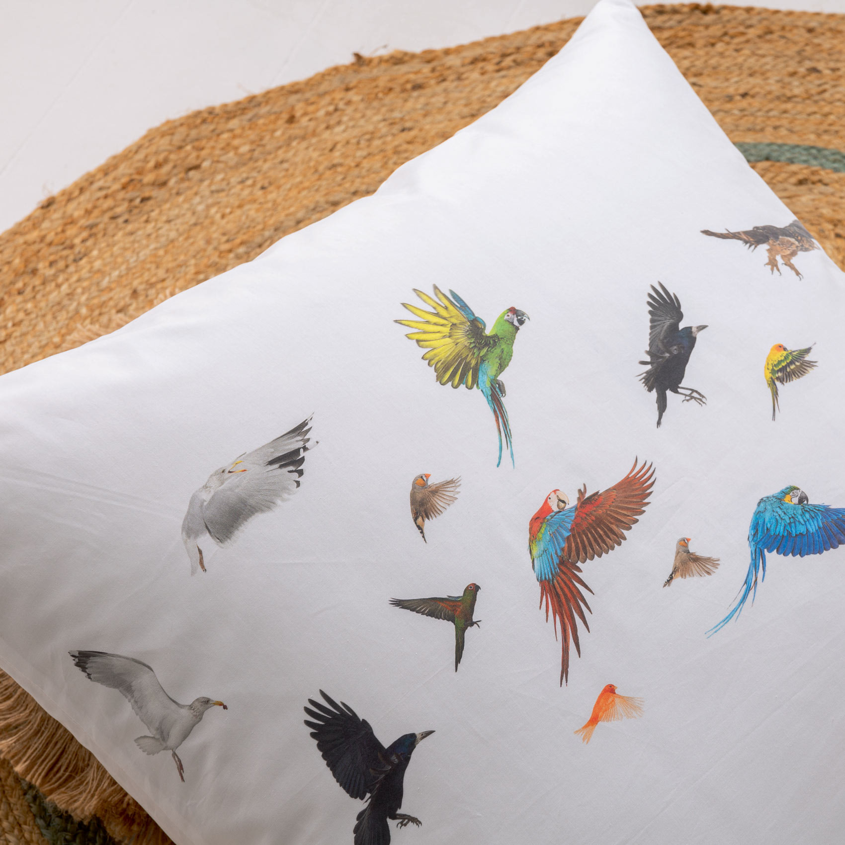 Taie d'oreiller arche de Noé - Blanc