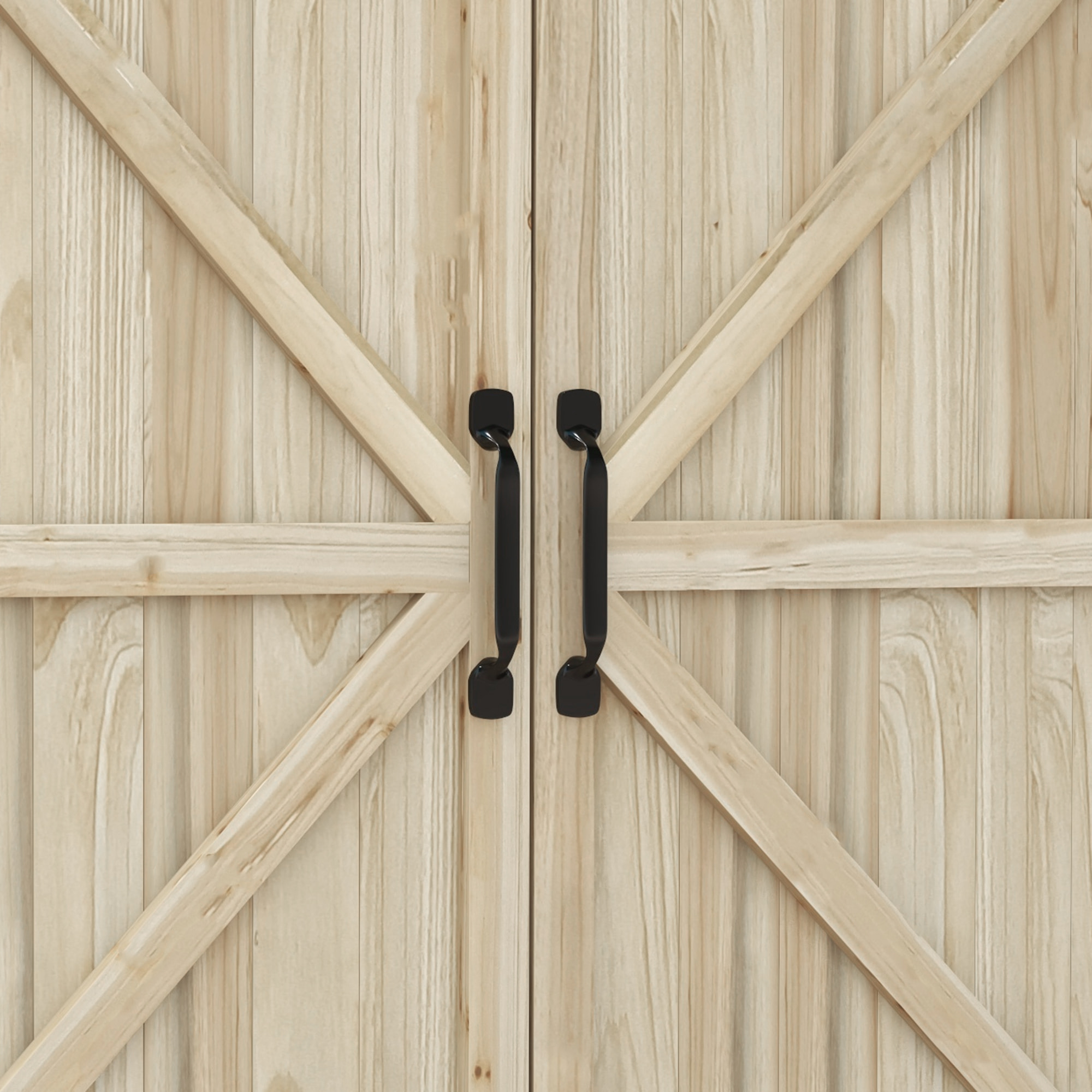 Table de rempotage bois style rural chic 2 portes 2 étagères plateau acier galvanisé