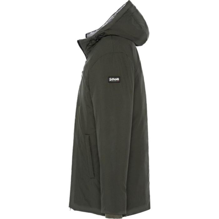 FARGO2 HOODED ZIPPED LONG JACKET 100% POLYESTER Cachi