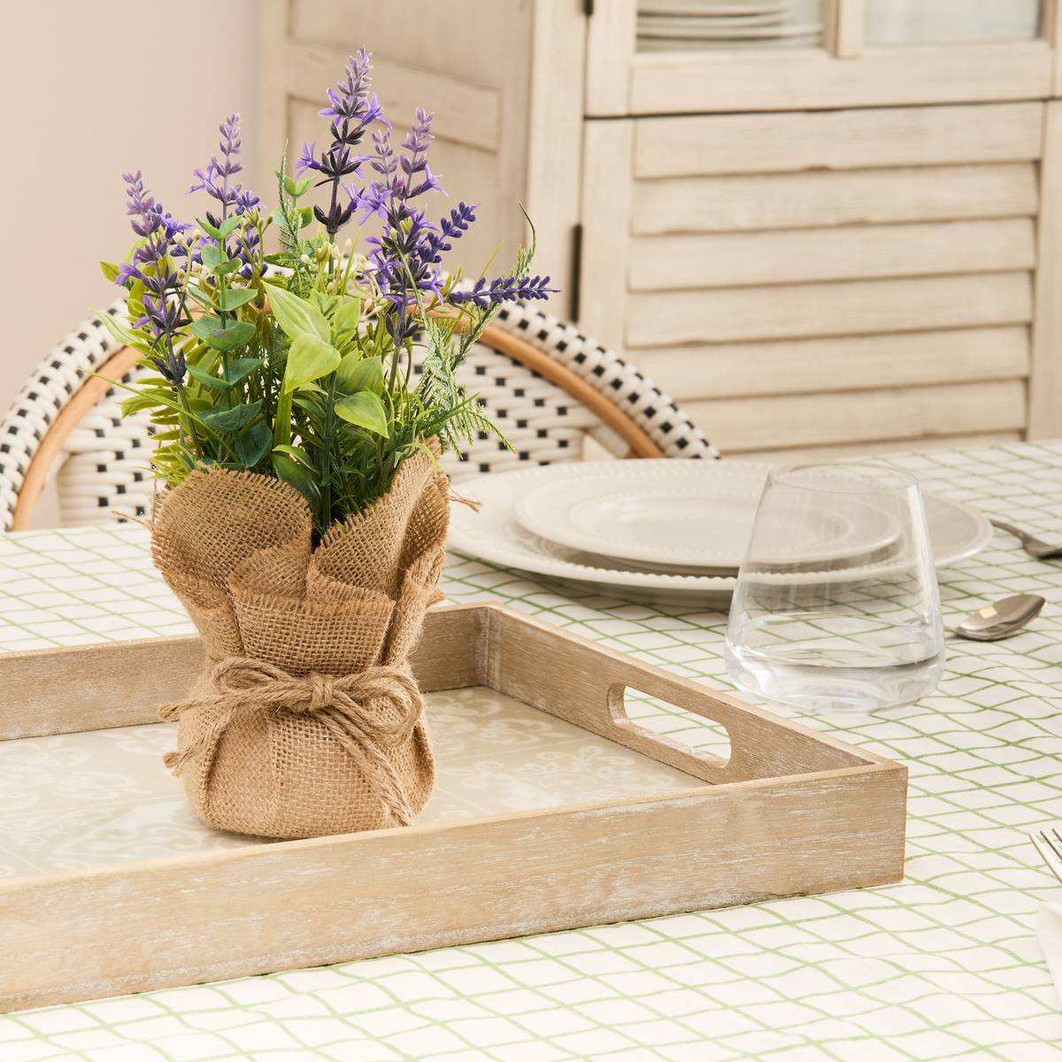 Composition florale Artificielle Prov Lavande 29 cm