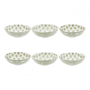 Lot de 6 assiettes creuses, SOLIMAN