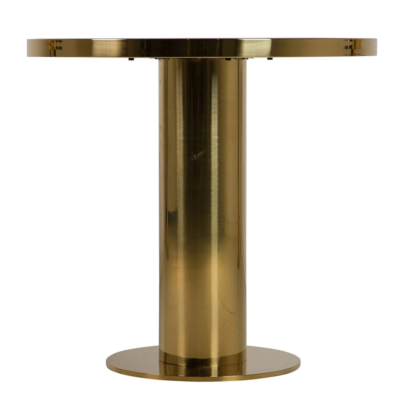 Mesa Comedor Acero Inoxidable Dorado 80x80x75 Cm