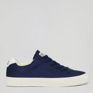 Sneaker Habana in tela blu marino da uomo con dettagli Polo Club